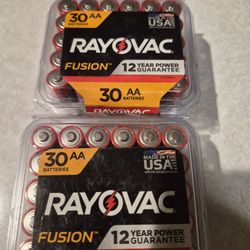 Rayovac Fusion Batteries 30 AA