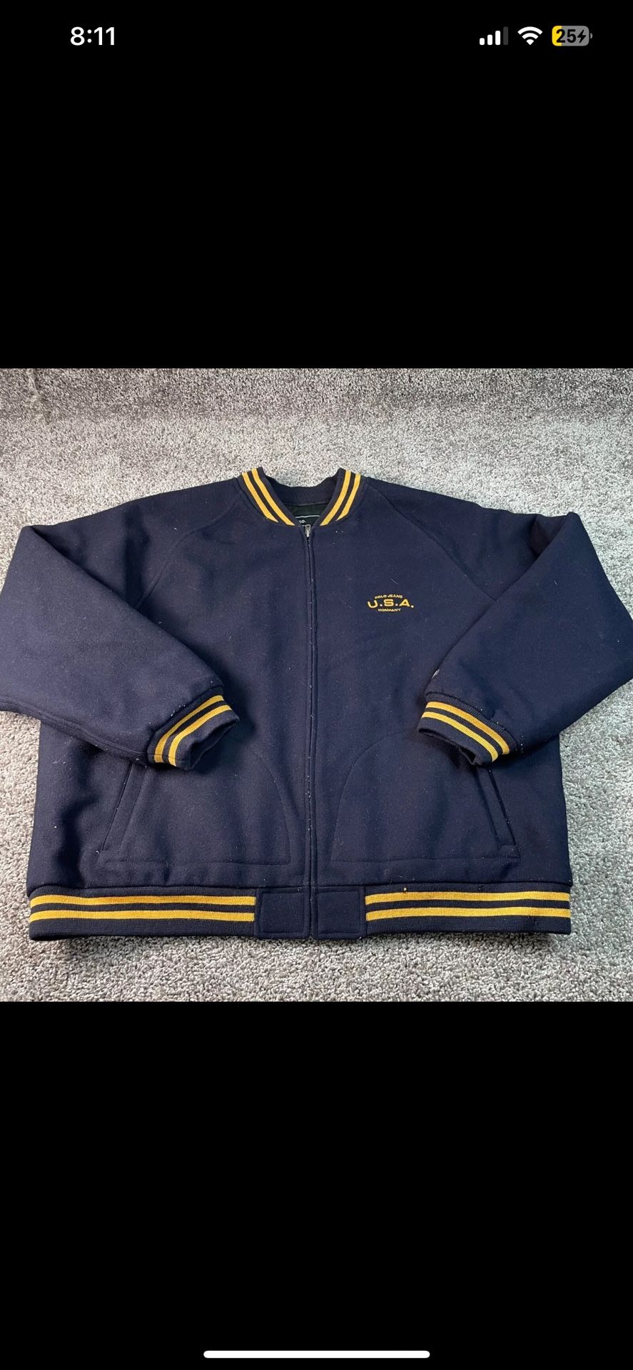 POLO JEANS VARSITY JACKET 