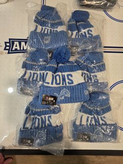 7 DETROIT LIONS-NEW ERA HATS......