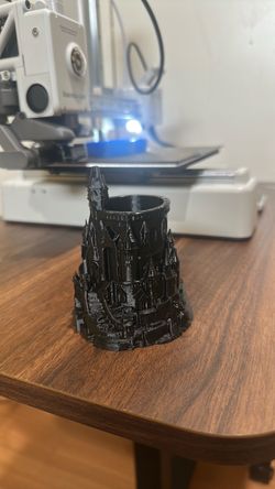 3D Printed Gothic Castle Pen Cup Holder