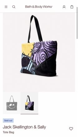 Jack Skellington & Sally Tote Bag