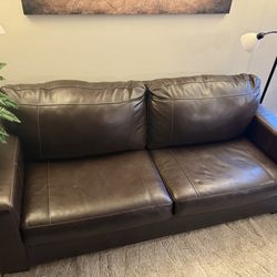 Comfy Leather Couch