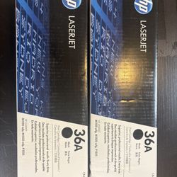 2 Pack New HP 36A Black Toner Cartridge (CB436A) for LaserJet M1120 M1522 P1505