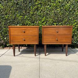 Mid Century MCM Harmony House Nightstands FREE LOCAL CURBSIDE DELIVERY 