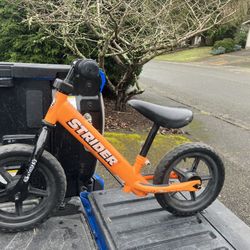 Child Kid Children Strider Balance Bike 12” Wheels Bicycle Tricycle Trike 