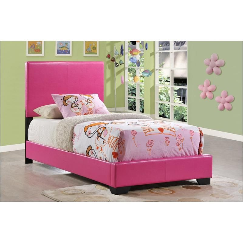 Pink Twin Bed and Mattress Set