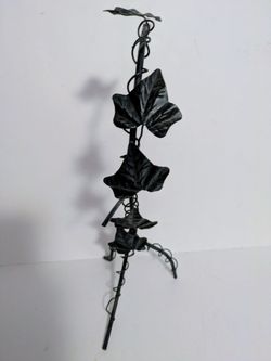 Plant Stand Black Metal Ivy Decorative Iron Display Stand
