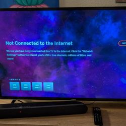 Vizio 43"  TV with TCL Speaker Bar