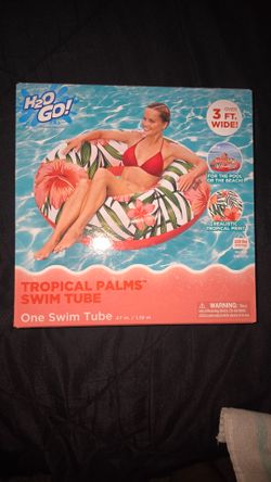 3 ft wide Tropical Palms Swim Tube