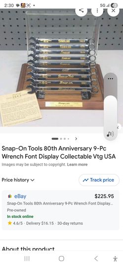 Snap on 80th Anniversary wrench set.