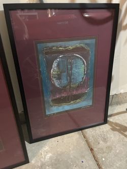 2 Original Paintings Professionally Frames