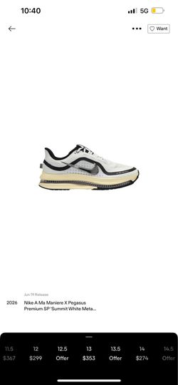 Size 13 A MA MANIÉRE X PEGASUS PREMIUM "SUMMIT WHITE"