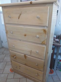 Solid wood dresser