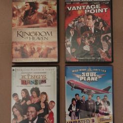 DVD Movies FREE Lot of 4 Different