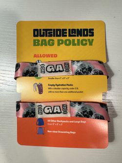 3 Day GA Outside Lands Tickets x 2