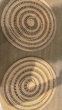 Wicker Placemats/Wall Decorations, Set of 2