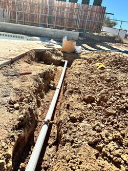 PVC water line pool suction