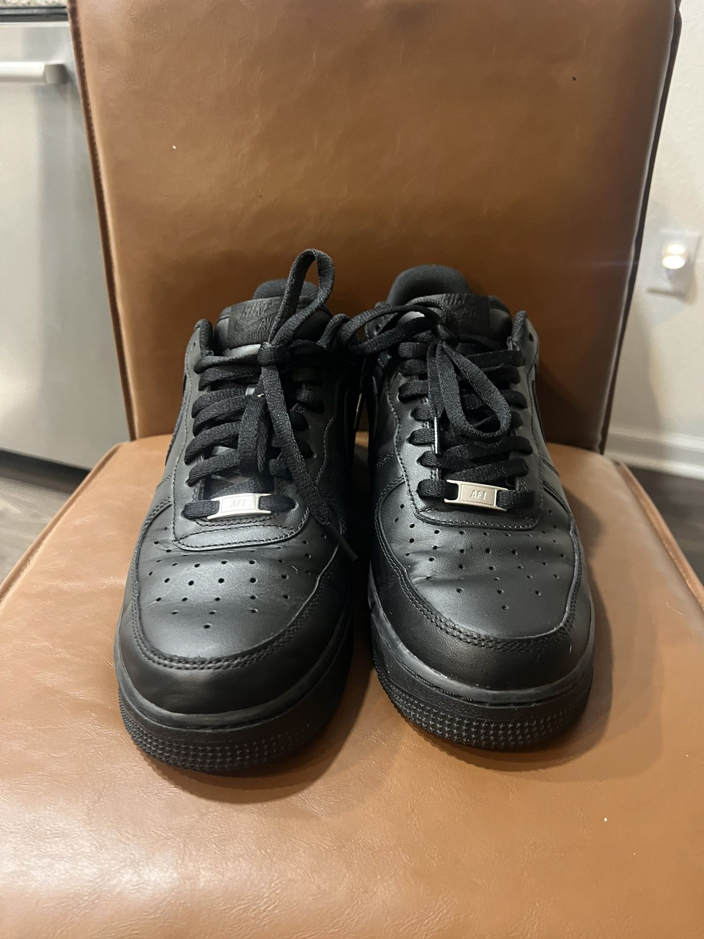 Black Nike Air Force 1 Shoes AF1