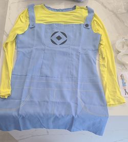 Adult Woman Minion Dress With ACCESSORIES Size 7-9