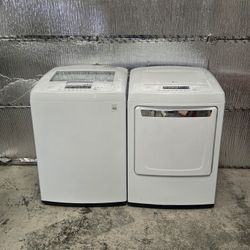 LG TOP LOAD WASHER AND DRYER 