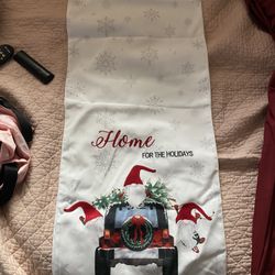Gnome decorative table runner