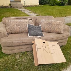 Couch - Pillows Included FREE