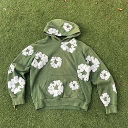 Denim Tear Hoodie Green
