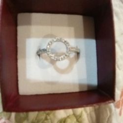 Sterling Silver Cubic Zircon Ring