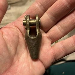 BRASS Merriman Brothers Wire Rope Open Spelter Socket Jaw Rigging sailboat
