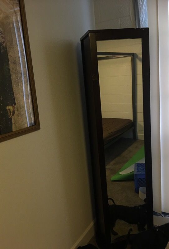 6ft y’all rotating mirror/shelf