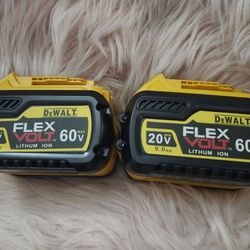 2 Pieces DeWalt Battery Flex Volt 9ah