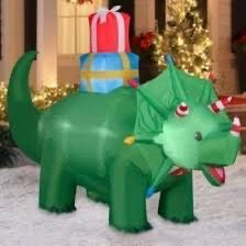 NEW Christmas 9FT Triceratops Dinosaur Airblown Inflatable