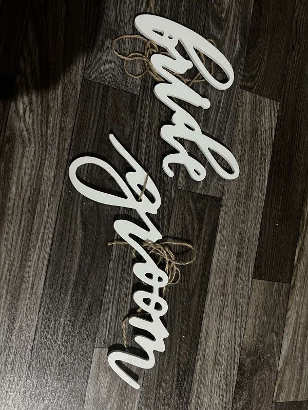 Wedding Items; Welcome Sign,  Votives,  Vases,  Table Numbers,  Etc