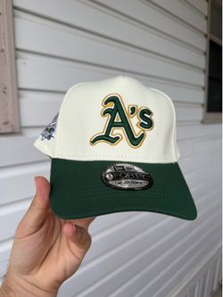 NEW ERA 9FIFTY A-FRAME CHROME/FOREST GREEN ANAHEIM ANGELS SNAPBACK W/ ALL STAR GAME SIDE PATCH