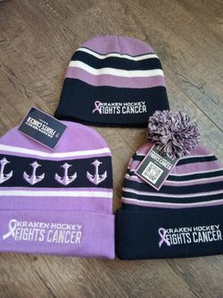 3 Seattle  Kraken beanies lot....yes they're available