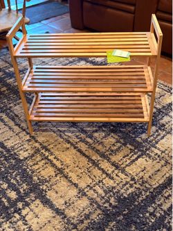 Wooden Shoe Rack