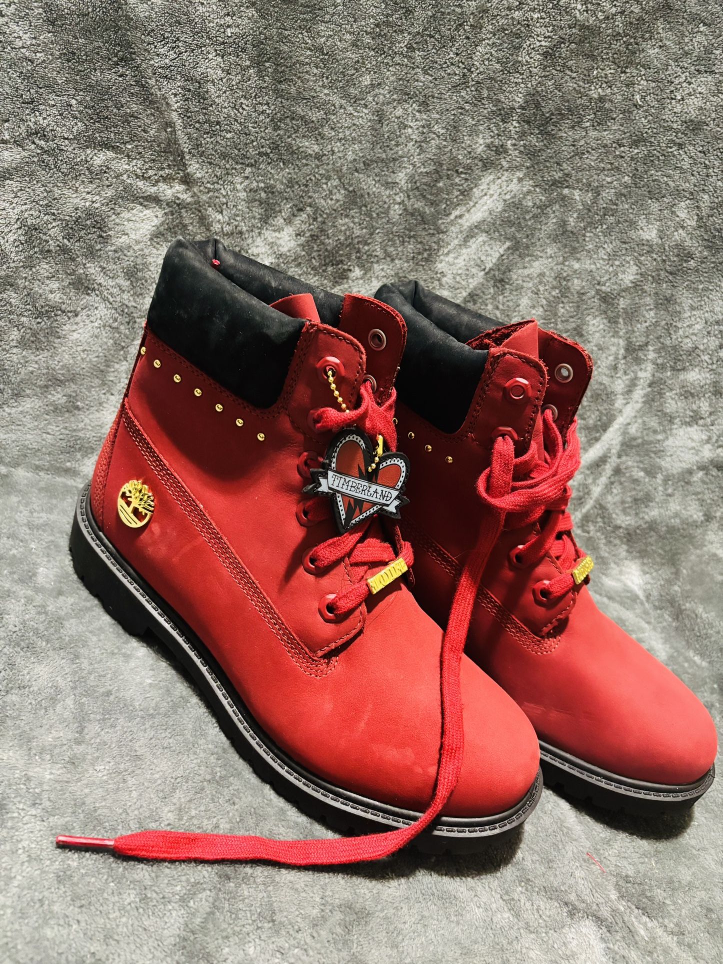 Red Timberland Boot Size 8