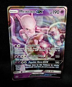 Pokémon Mewtwo GX SM196 Black Star Promo Holo Card | Sun & Moon Promo