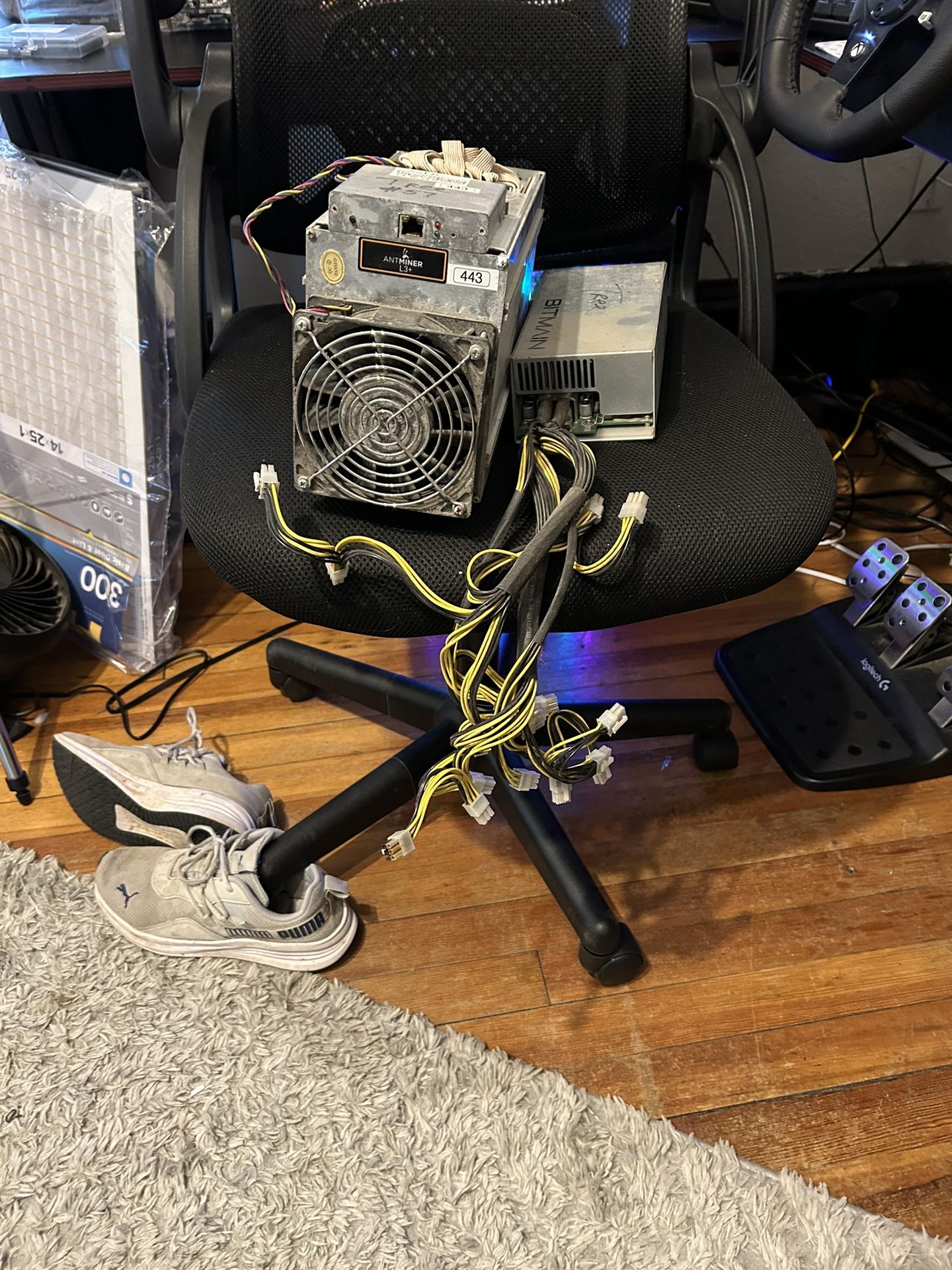 For trade, 2 antminer l3+ scrypt miners