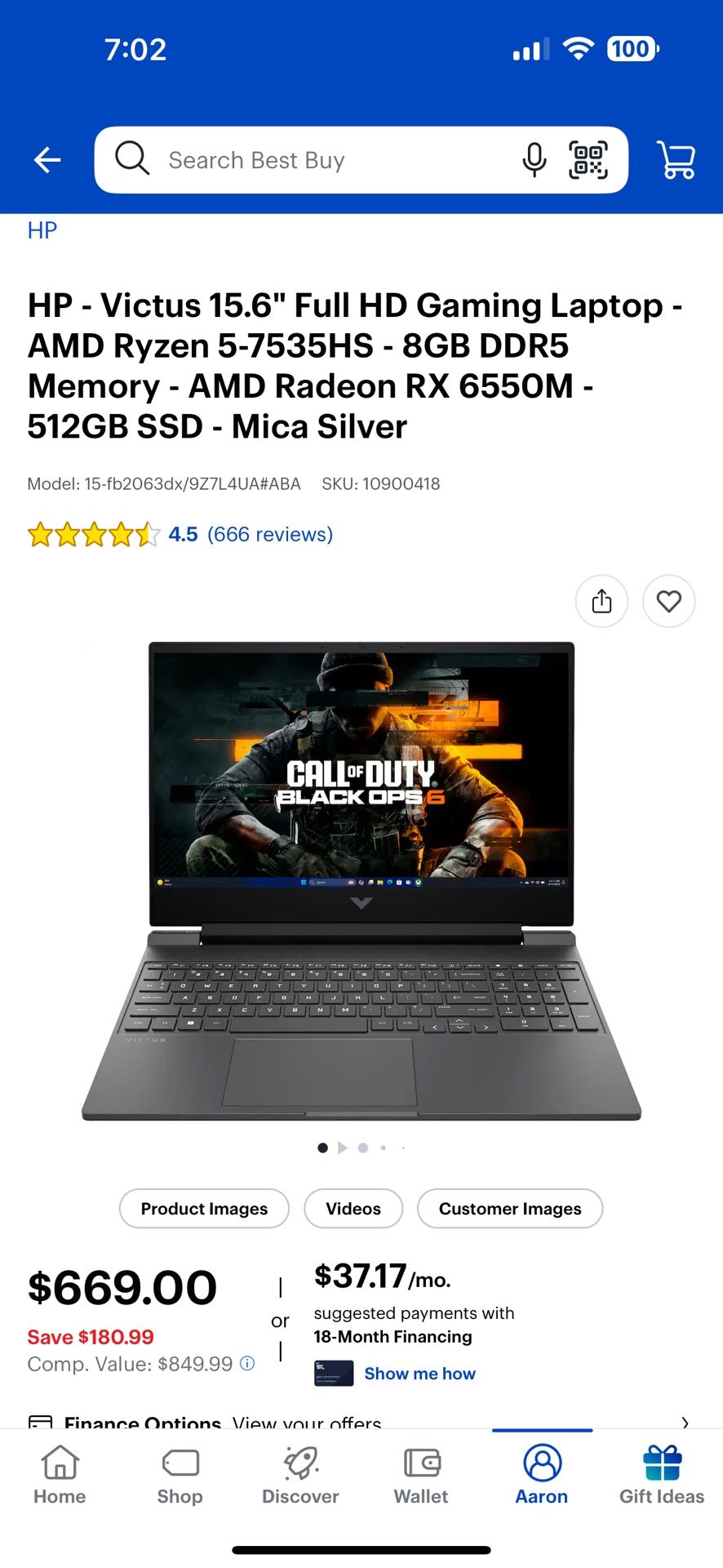 Hp Victus Gaming Laptop