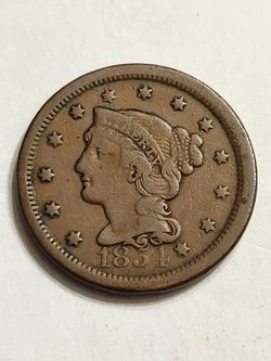 1854 Large Cent / Antique U.S Coin