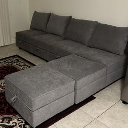Modular Sectional Sofa With Storage 