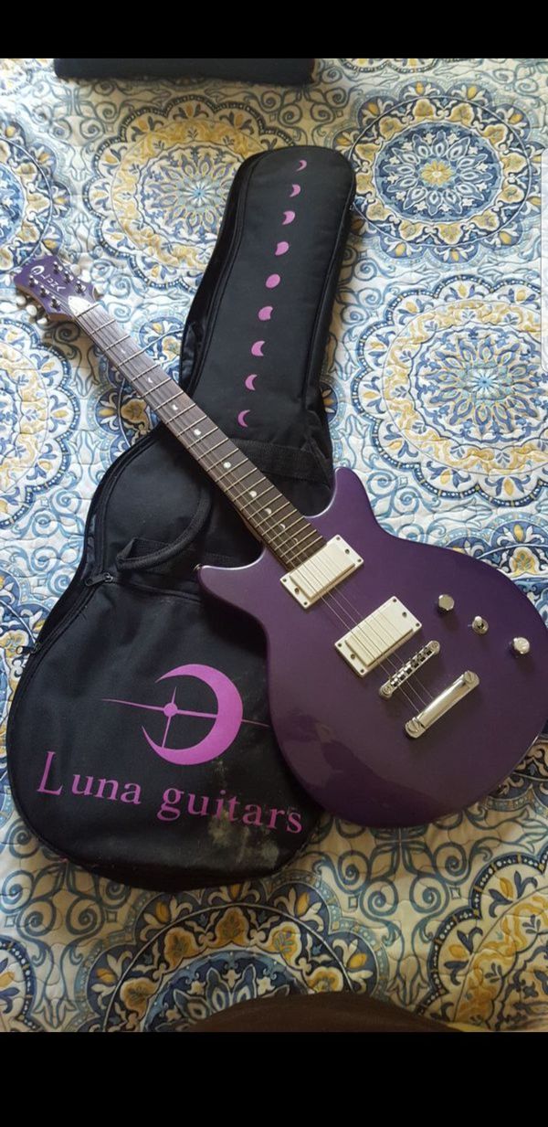 Electric Guitar Purple Luna for Sale in Stockton, CA OfferUp
