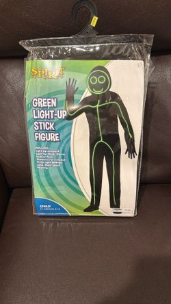 Green light-up Stick Figure Costume