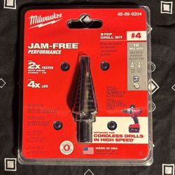 Milwaukee #4 Step Drill Bit Power Tool Bit 