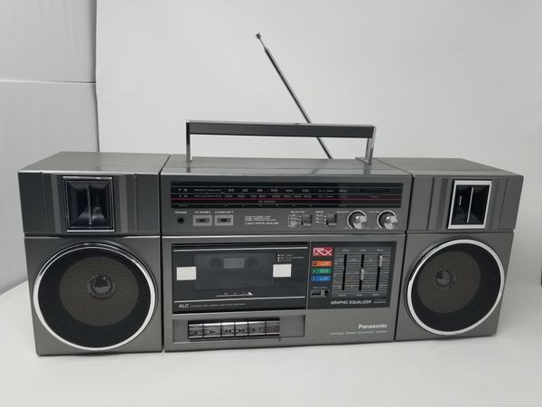 Panasonic Vintage Retro 1980's Boombox Cassette player with Detachable