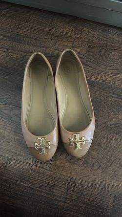 Tan Tory Burch shoes
