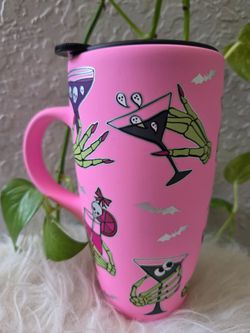 Cobwebs and Cauldrons Travel Mug