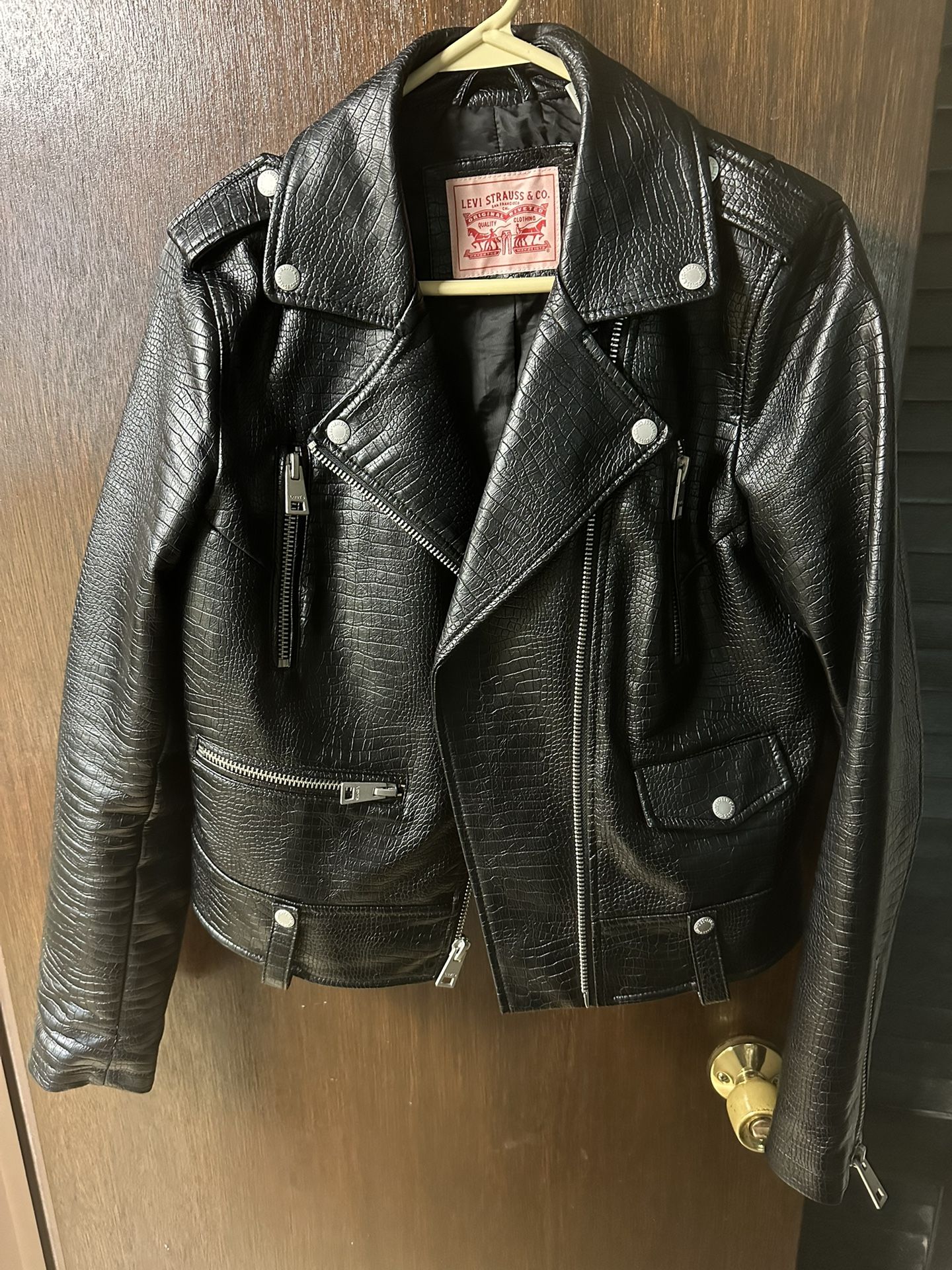 Womens Leather Jacket Size Medium 