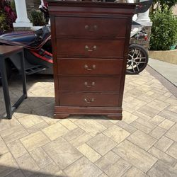 Tall Dresser,Desk, And Chair- FREE